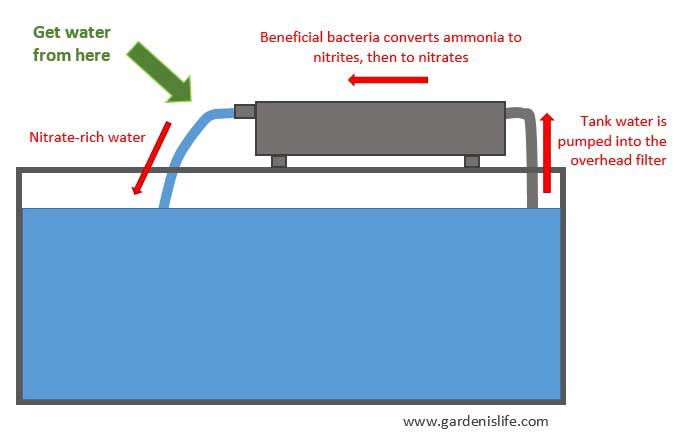 aquarium overhead filter